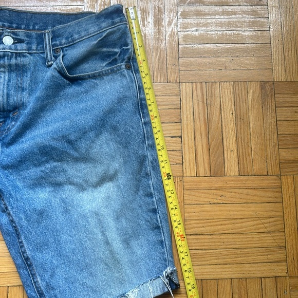 Levi’s Strauss & Co 511 Cutoff Shorts Size 33 Blue Jeans Red Tab - Picture 10 of 12